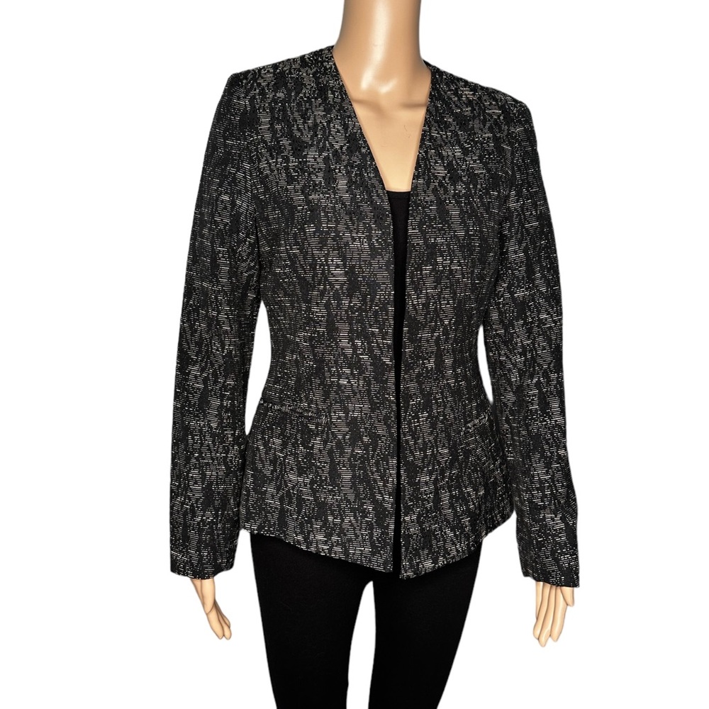 Calvin Klein women black long sleeve blazer jacket size 6P